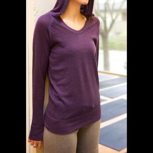 Lululemon Calm and Cozy Sweater Concord Grape Sz 4